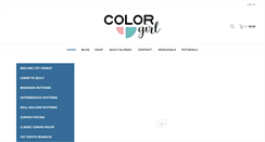 Desktop Screenshot of colorgirlquilts.com
