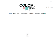 Tablet Screenshot of colorgirlquilts.com